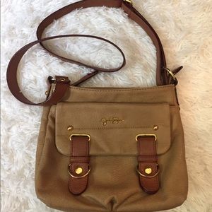 Jessica Simpson brown leather crossbody